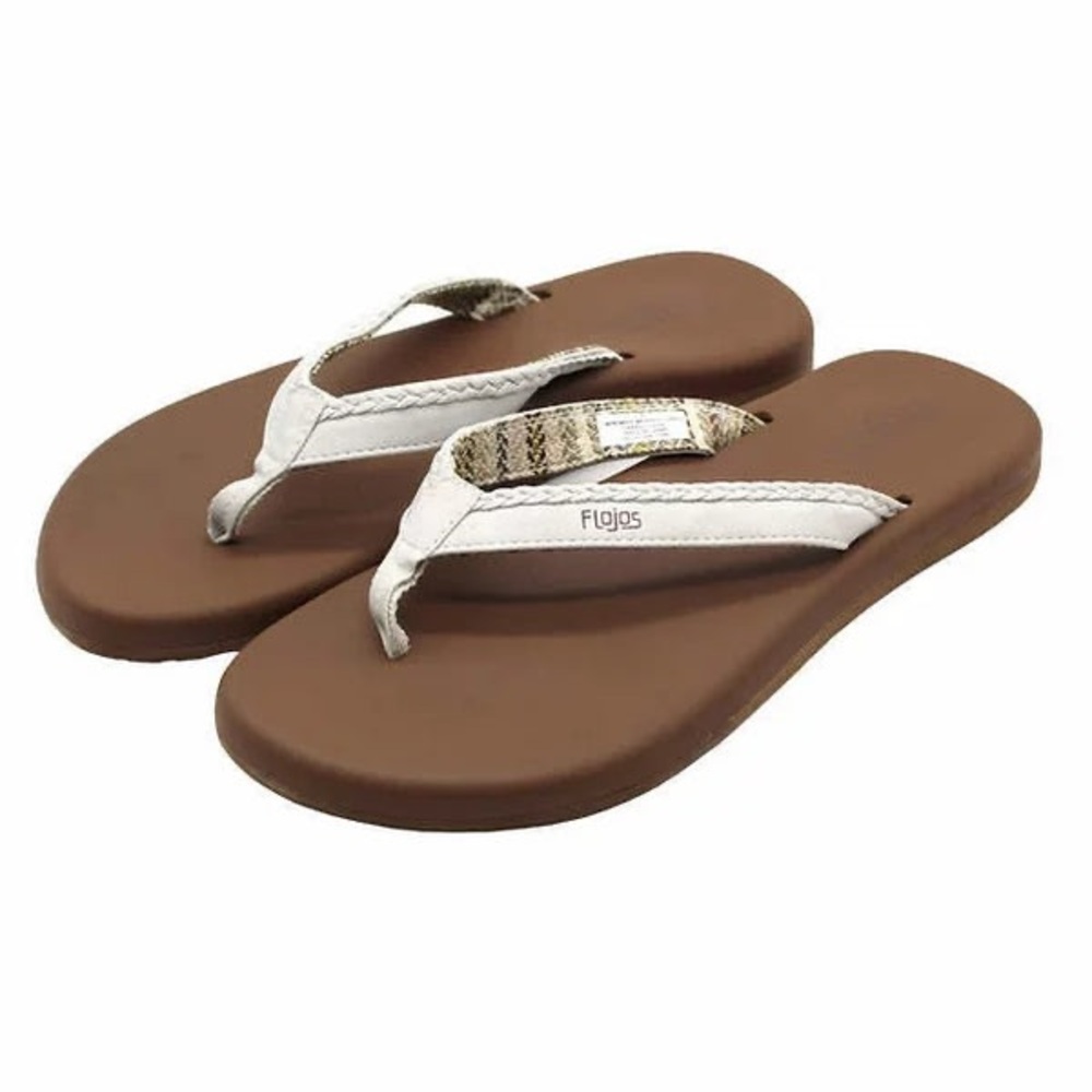 Flojos Women's Slipppers Ivory Tan Multi Item 1676577